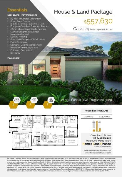 Lot 330 Panaia Blvd Truganina 3029 Oasis 24